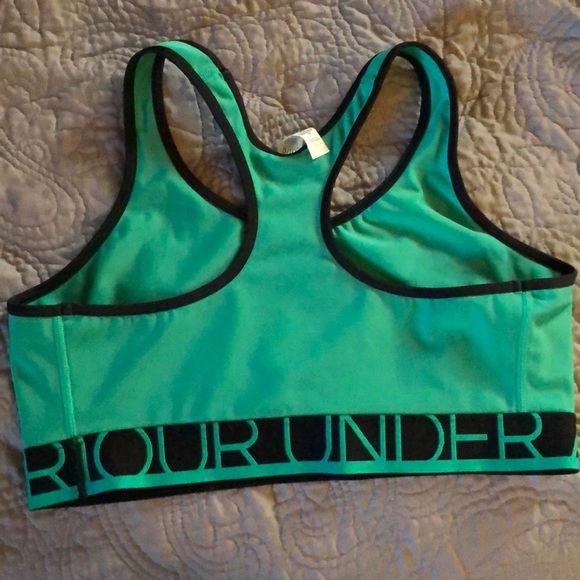 UA green sports bra size L - Picture 3 of 3